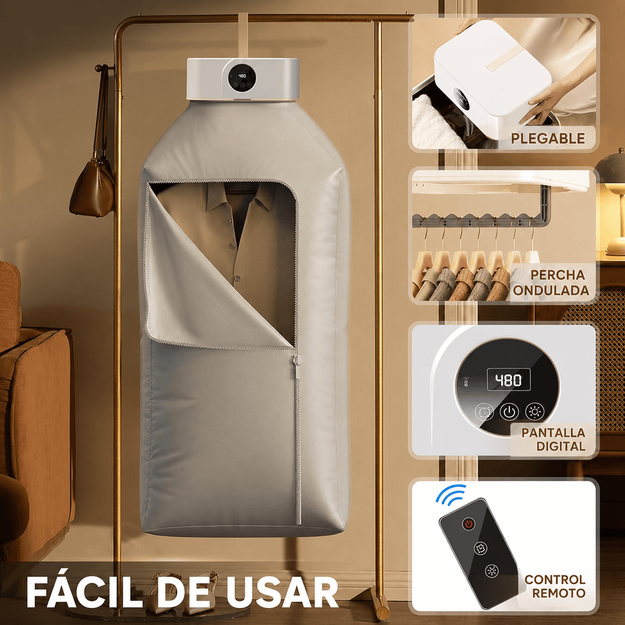 Secadora Portátil RapidSec®️ Secado Rápido, sin Gastar de Más